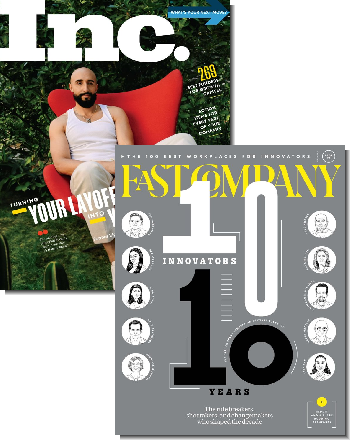 1-Yr (20 Issues) of Inc & Fast Company Magazine Bundle Subscription