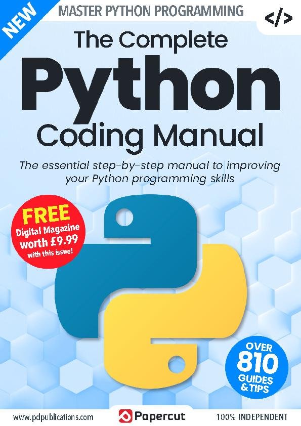 Python Coding Programming The Complete Manual Magazine Digital