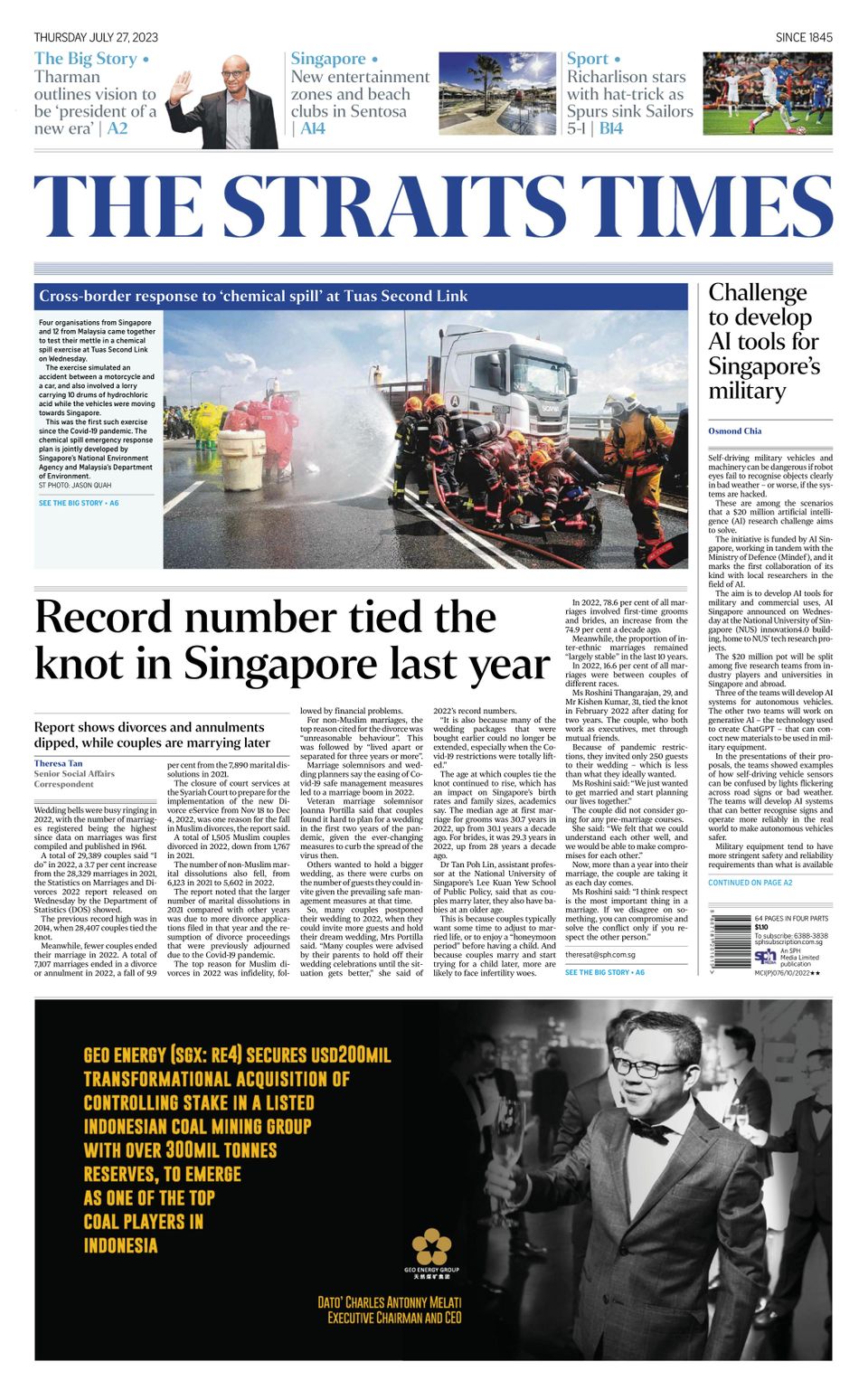 The Straits Times July 27 2023 Digital DiscountMags