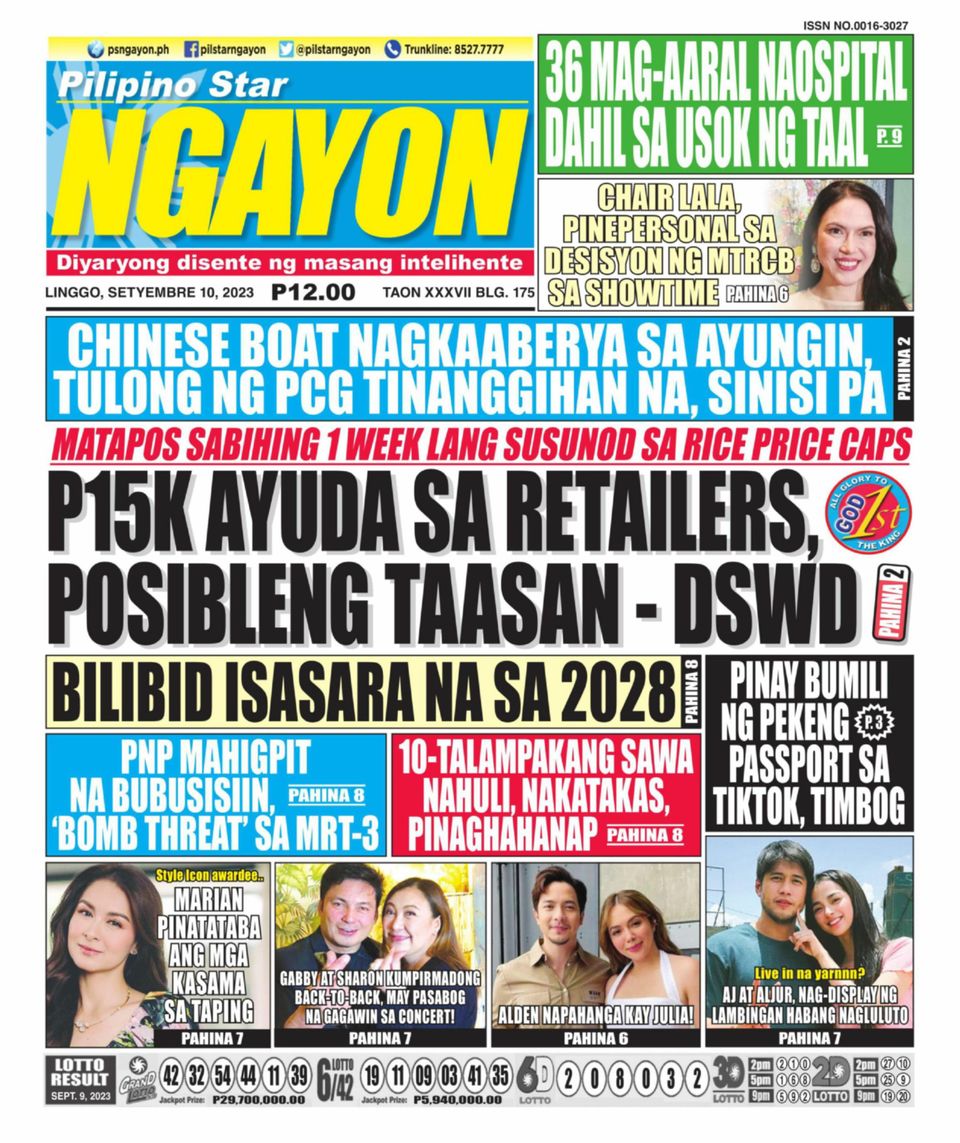 Pilipino Star Ngayon September 10 2023 Digital DiscountMags