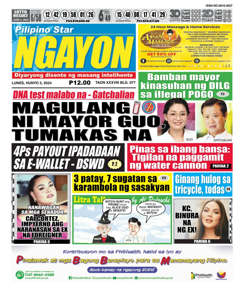 Pilipino Star Ngayon June 03 2024 Digital DiscountMags