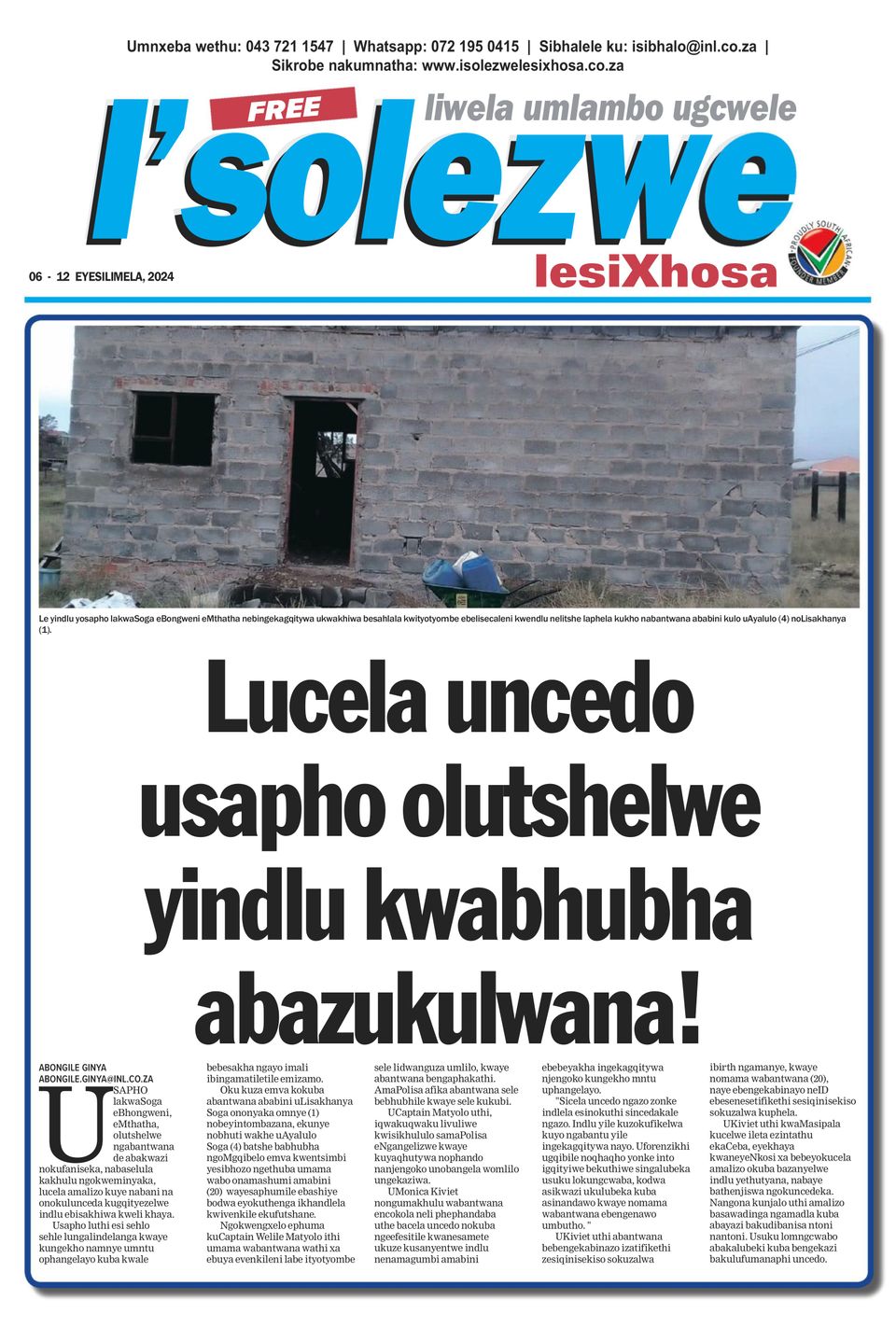 Isolezwe Lesixhosa June Digital Discountmags