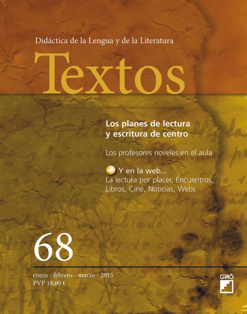 Textos Didáctica De La Lengua Y La Literatura Enero Marzo 2015