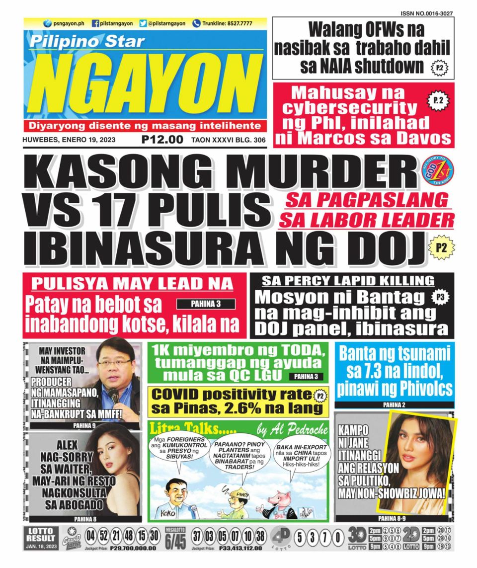 Pilipino Star Ngayon January 19 2023 Digital DiscountMags