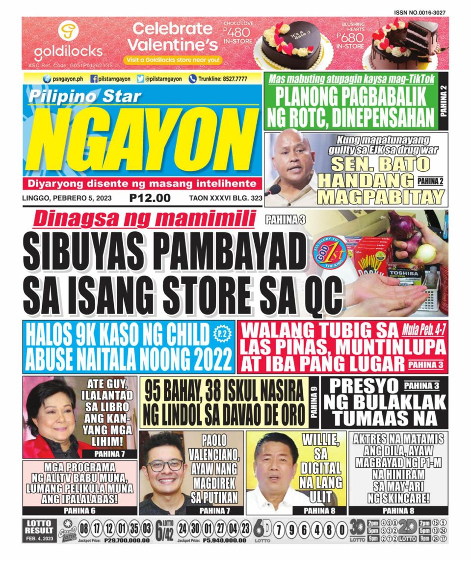 Pilipino Star Ngayon February 05 2023 Digital DiscountMags