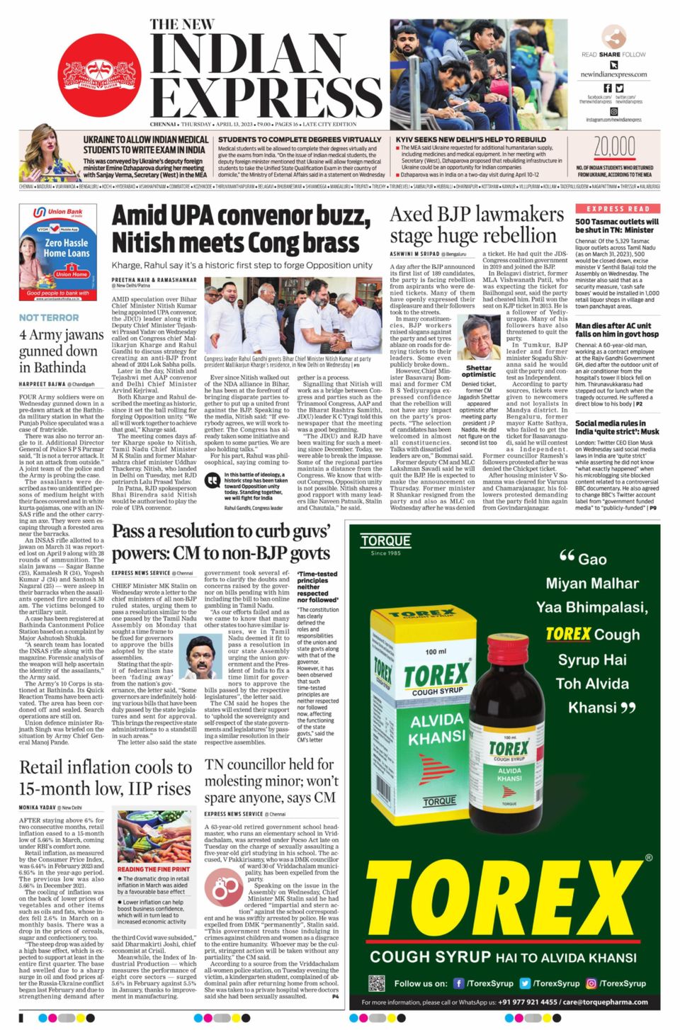 The New Indian Express Chennai April 13, 2023 (Digital) DiscountMags