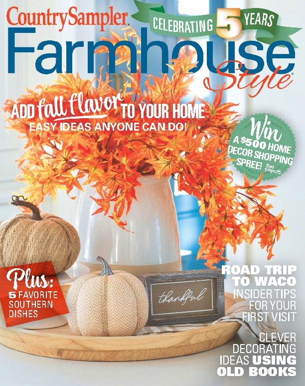 1067550 Country Sampler Farmhouse Style Cover 2023 June 8 Issue 