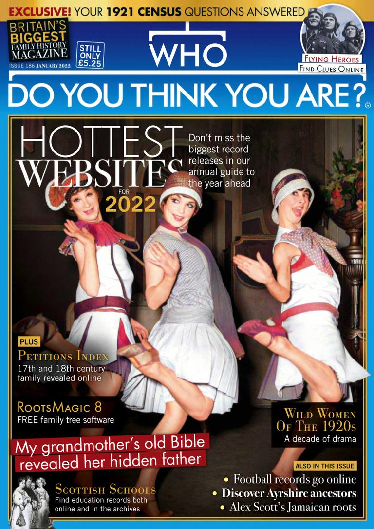 Who Do You Think You Are 2022 Schedule Who Do You Think You Are? Back Issue January 2022 (Digital) -  Discountmags.com (Australia)