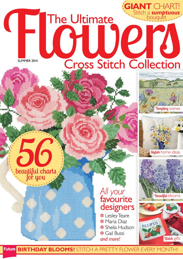 The Ultimate Flowers Cross Stitch Collection Magazine (Digital)