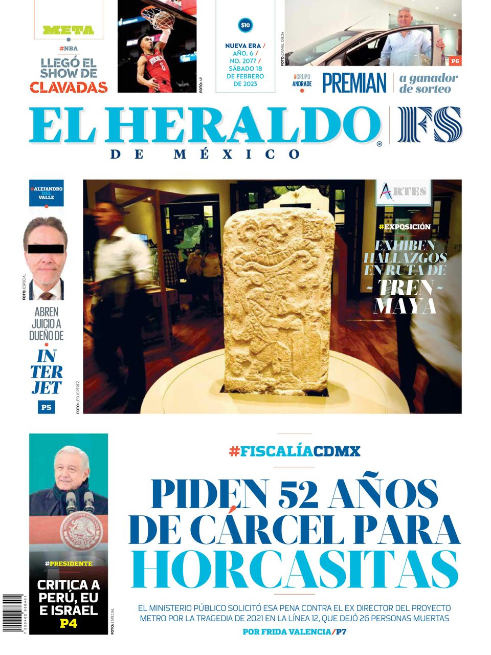 El Heraldo De México Febrero 18, 2023 (Digital) - DiscountMags.com ...