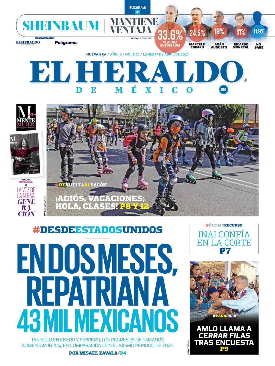 El Heraldo De México Abril 17, 2023 (Digital) - DiscountMags.com