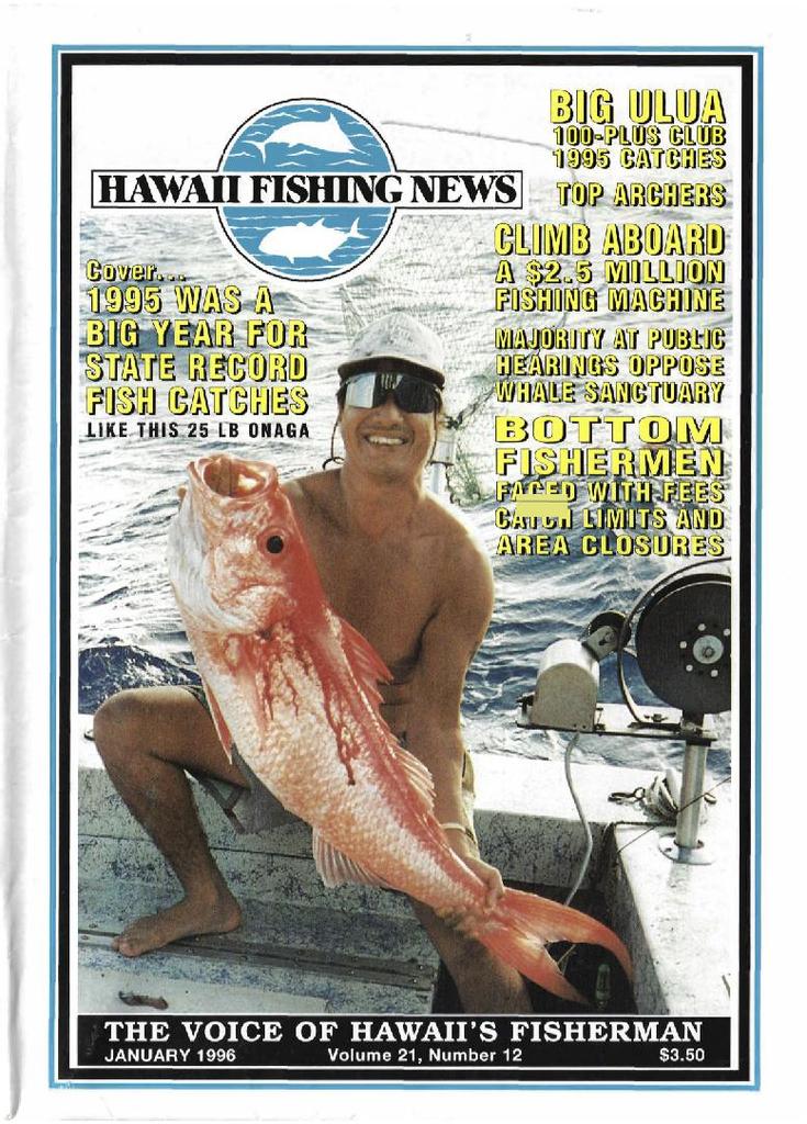 Hawaii Fishing News January 1996 (Digital)