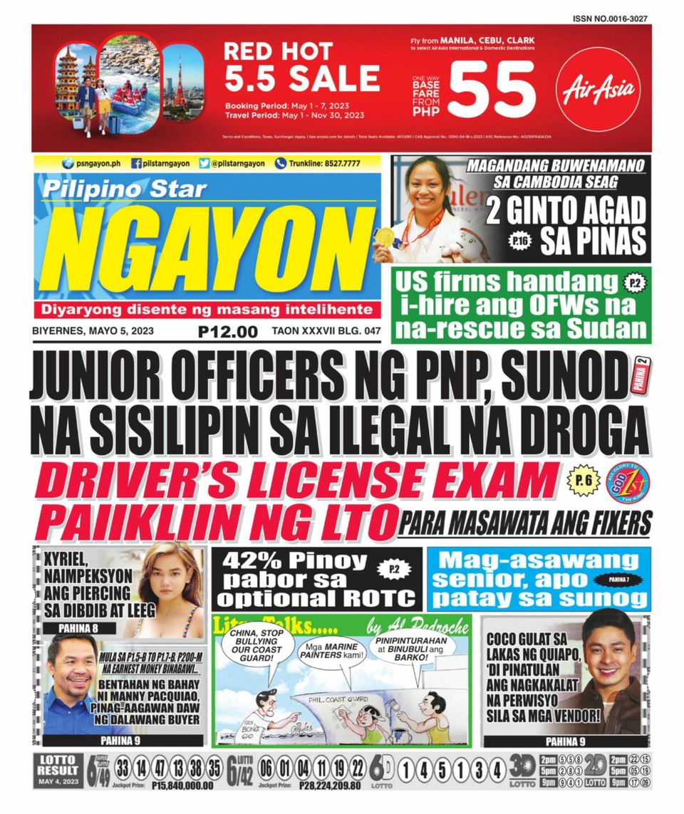 Pilipino Star Ngayon May 05, 2023 (Digital) - DiscountMags.com