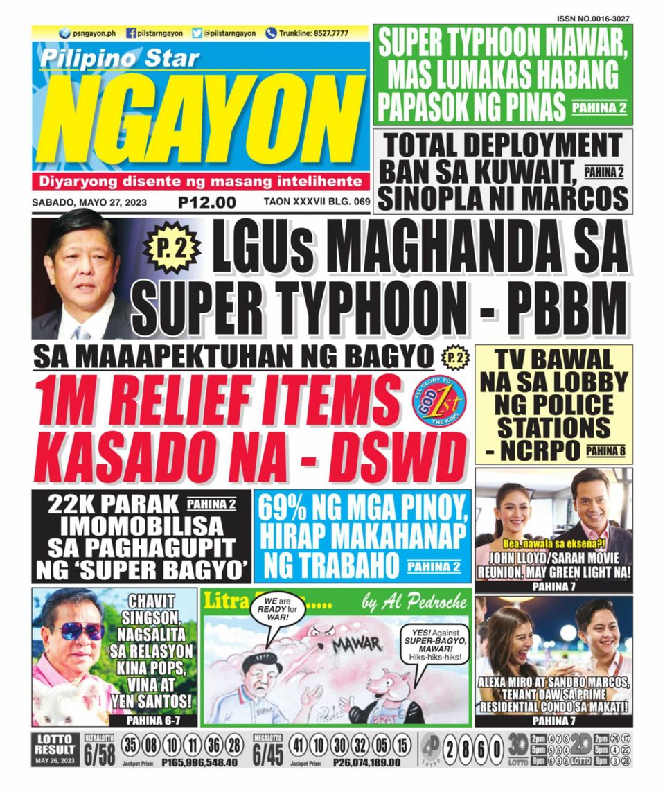 Pilipino Star Ngayon May 27, 2023 (Digital) - DiscountMags.com