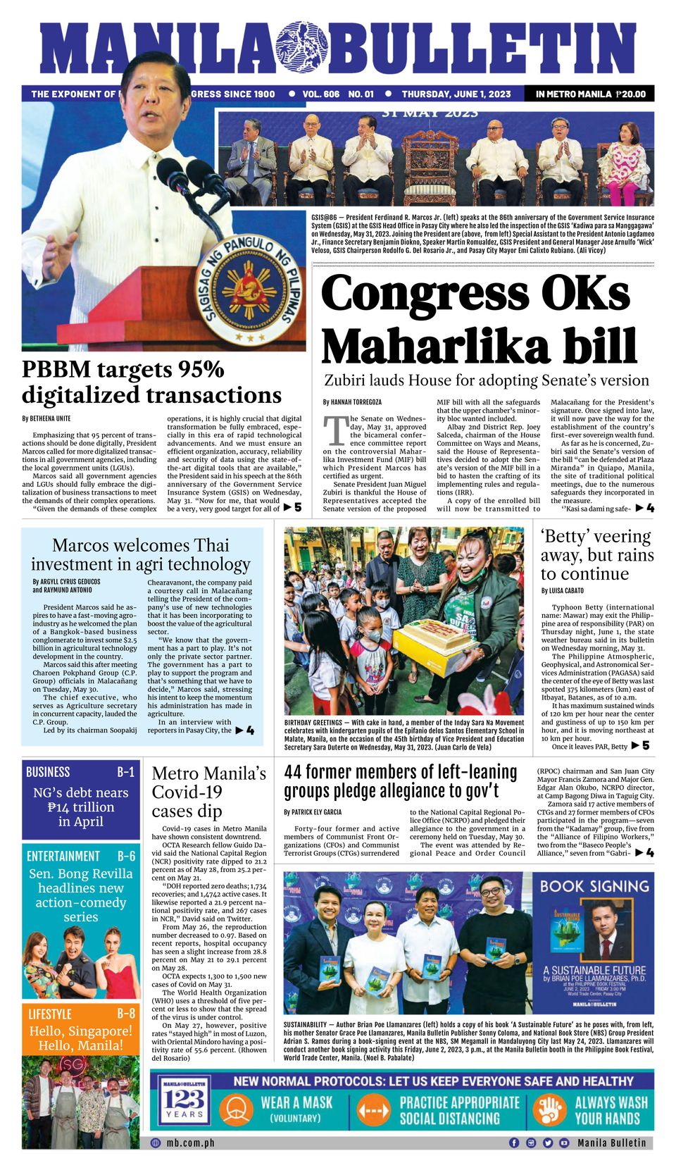 Manila Bulletin June 1, 2023 (Digital) - DiscountMags.com