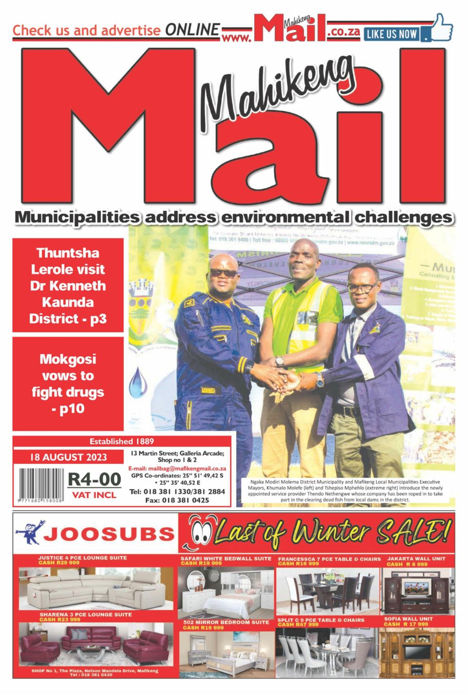 Mafikeng Mail August 18, 2023 (Digital) - DiscountMags.com