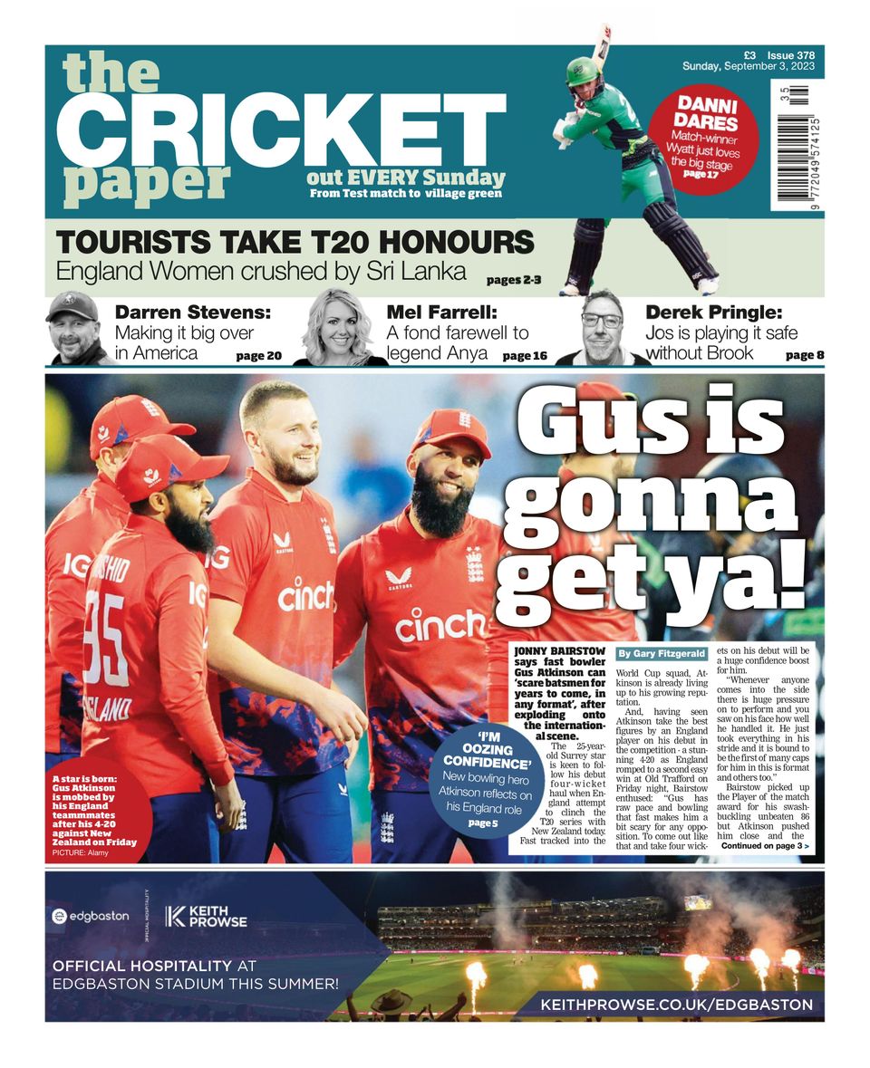 The Cricket Paper September 03, 2023 (Digital) - DiscountMags.com