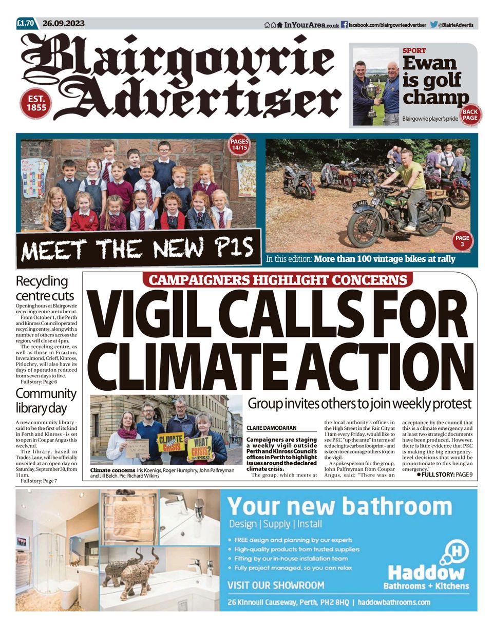 Blairgowrie Advertiser September 26, 2023 (Digital) - DiscountMags.com