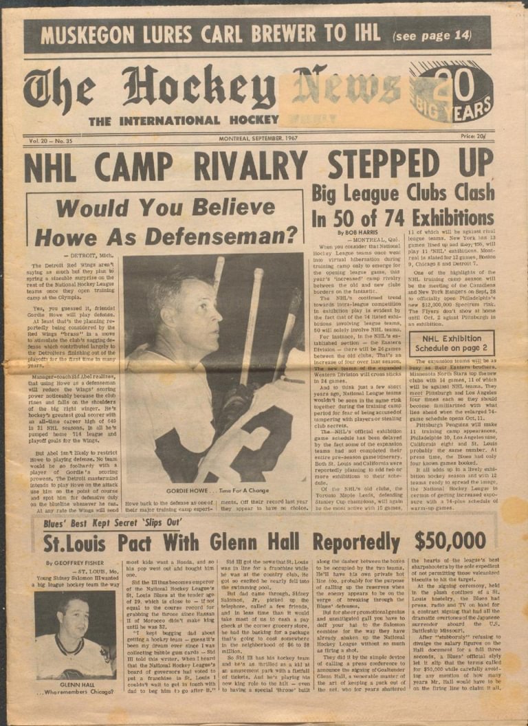 The Last Players of Defunct NHL Teams (1917-1967) 
