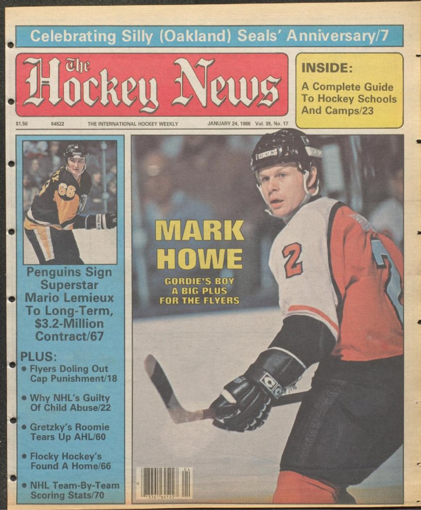 Philadelphia Flyers 1985 1986 Team Photo Newspaper Insert