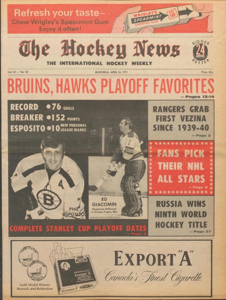 Barons, Bruins replicas and 1968-69. - The Compleat