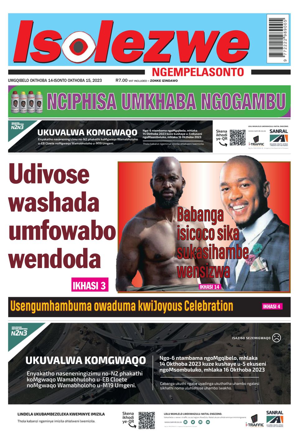 Isolezwe Ngomqibelo October 14, 2023 (Digital) - DiscountMags.com