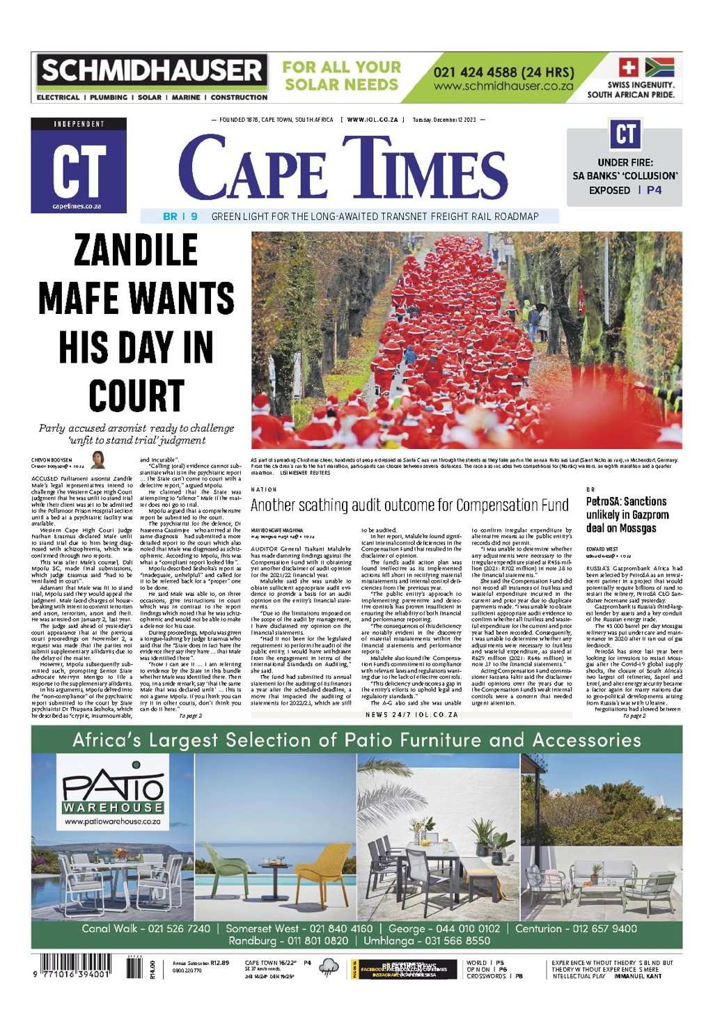 Cape Times 2023-12-12 (Digital) - DiscountMags.com