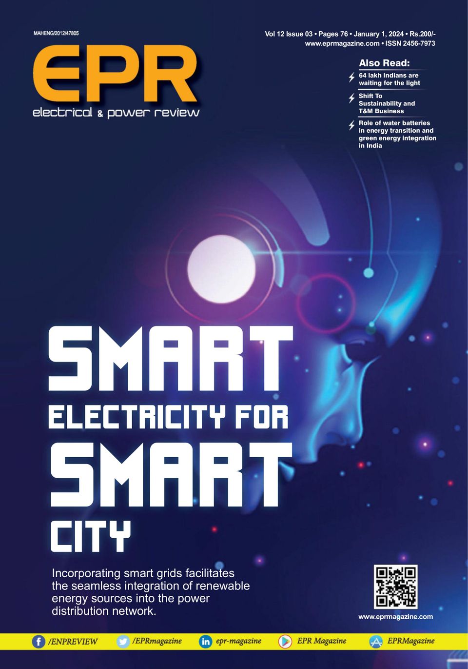 EPR Magazine Electrical Power Review January 2024 Digital   1296547 Epr Magazine Electrical Power Review Cover January 2024 Issue 