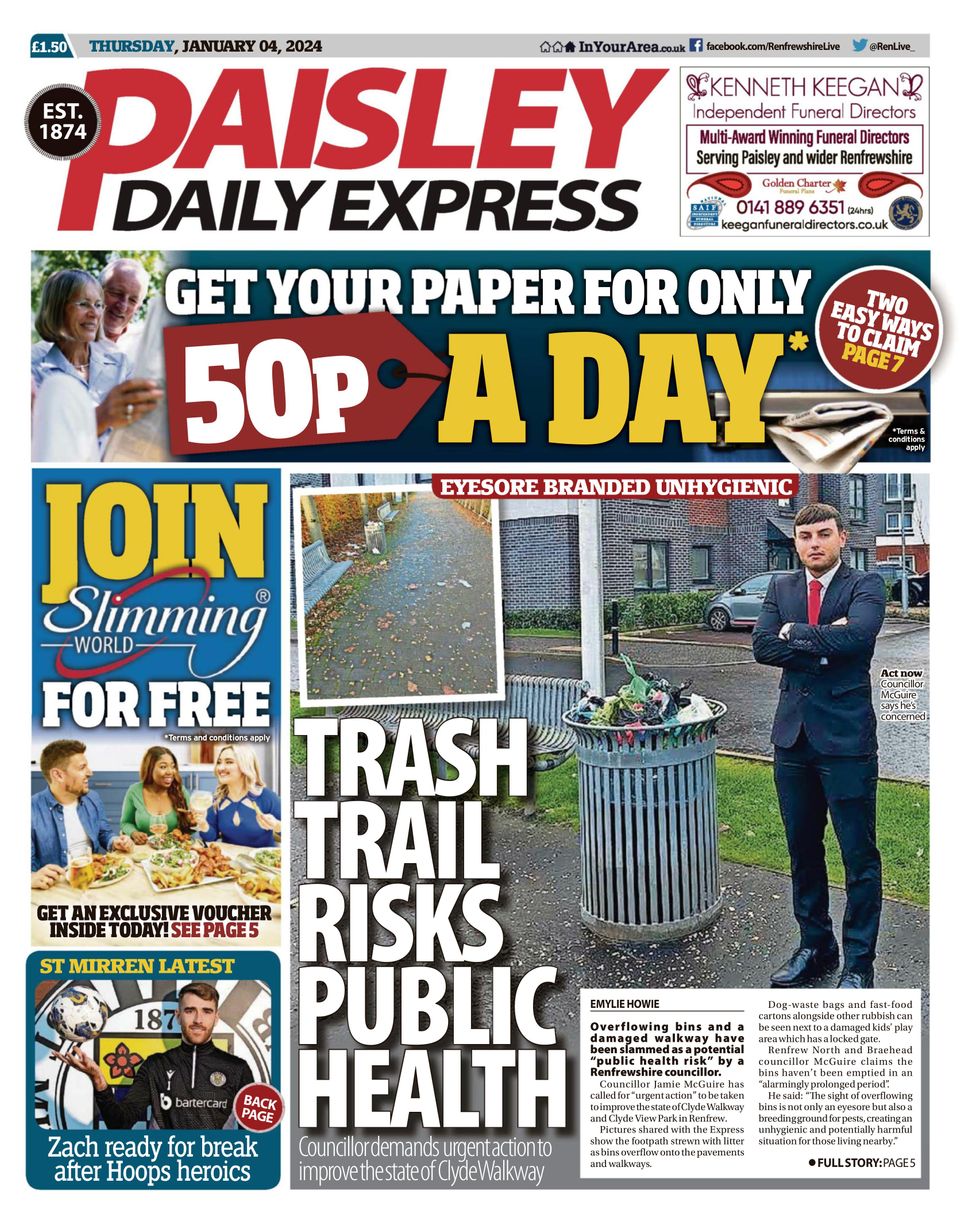 Paisley Daily Express January 04 2024 Digital DiscountMags Com   1297179 Paisley Daily Express Cover January 04 2024 Issue 