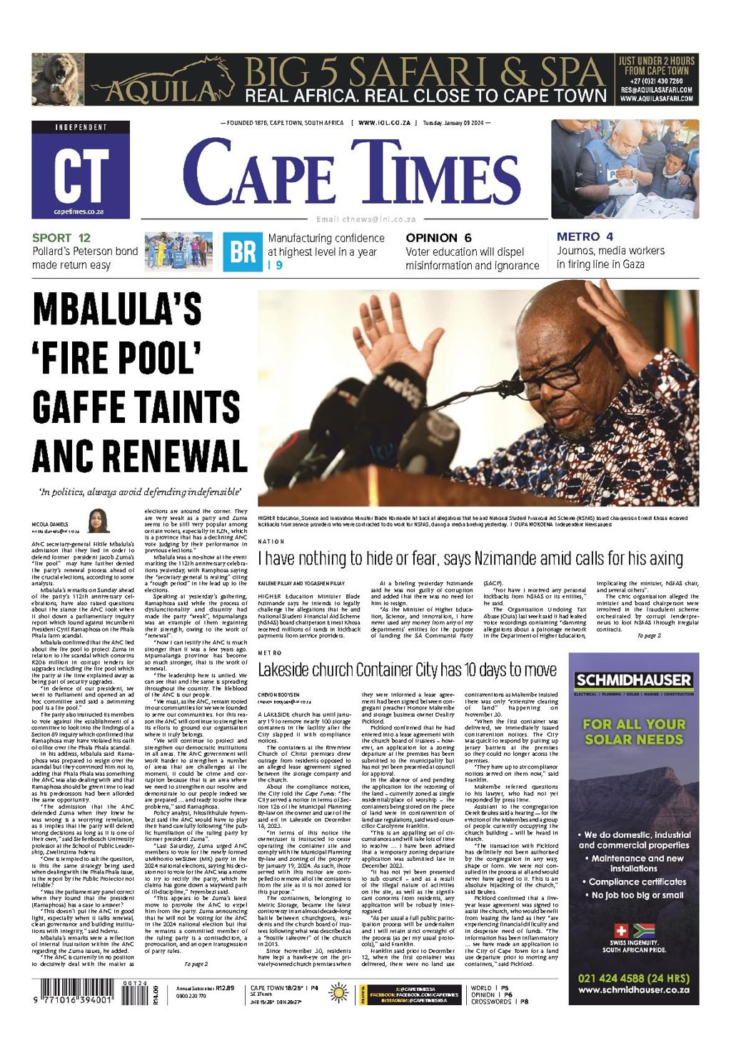 Cape Times 2024 01 09 Digital DiscountMags Com   1299965 Cape Times Cover 2024 January 9 Issue 