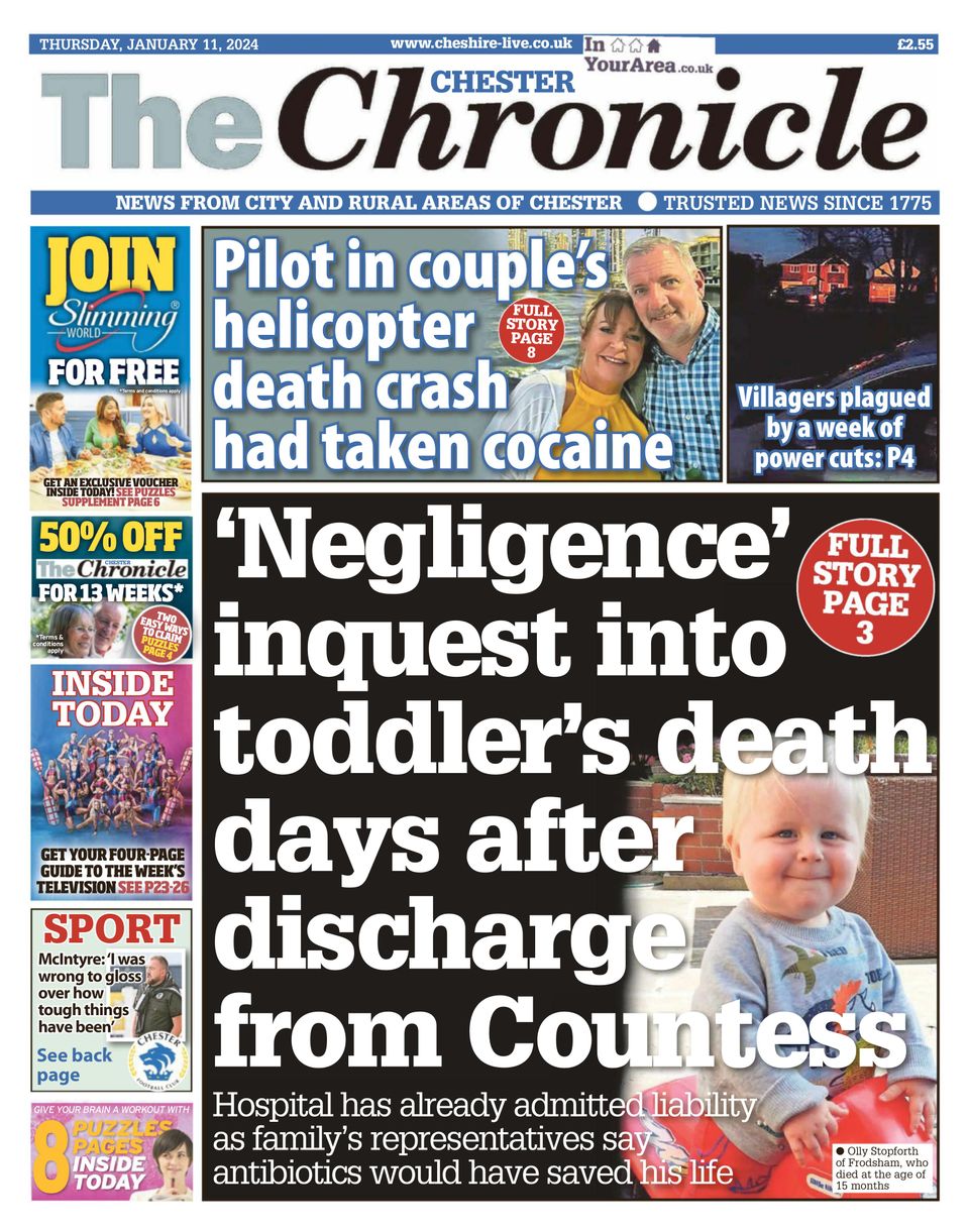 1301135 The Chester Chronicle Cover January 11 2024 Issue 