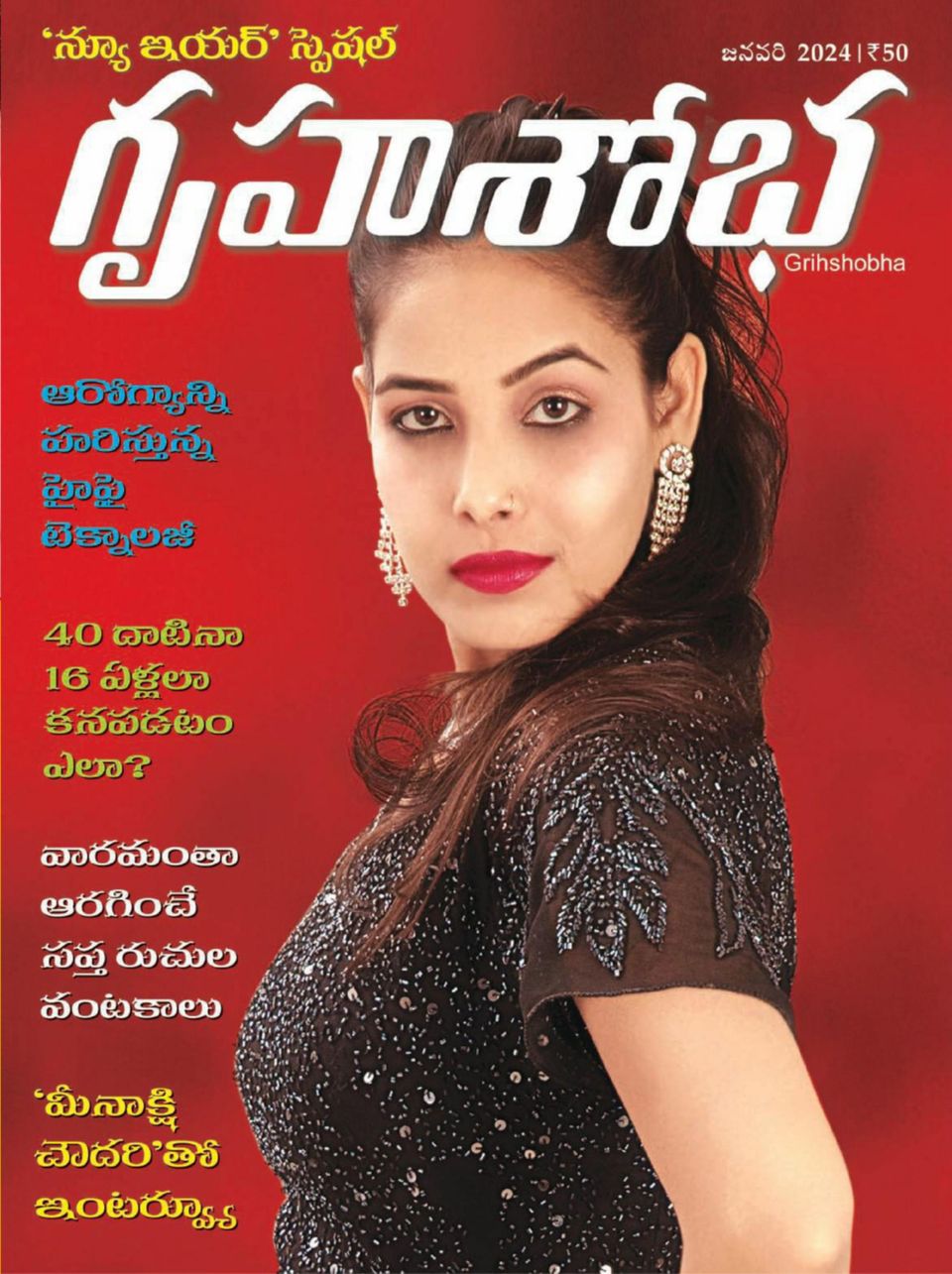 Grihshobha Telugu January 2024 (Digital)