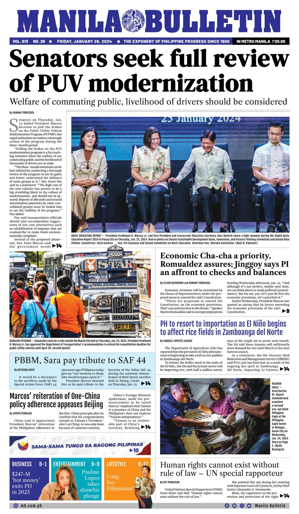 Manila Bulletin January 26, 2024 (Digital) - DiscountMags.com