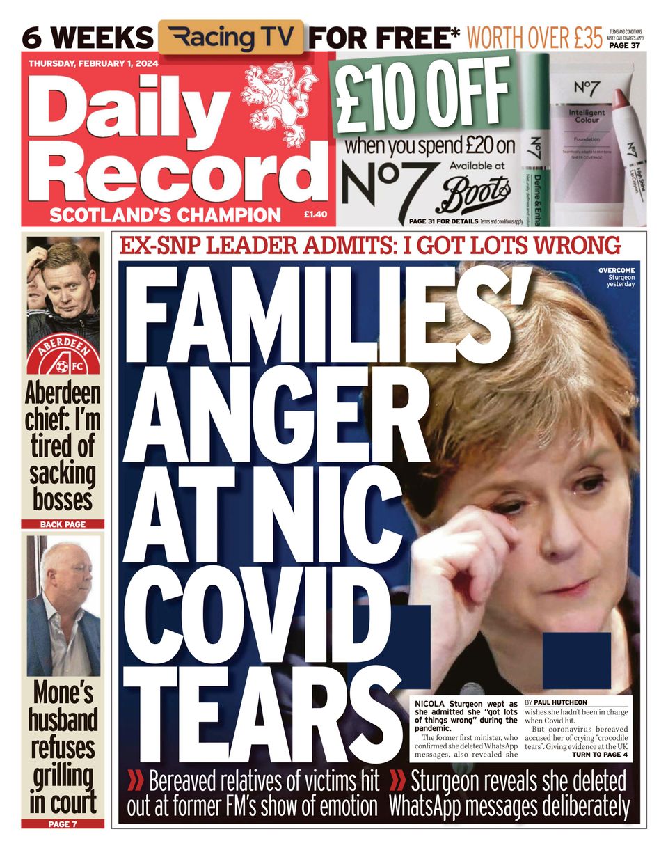 Daily Record February 01 2024 Digital DiscountMags Com   1311206 Daily Record Cover February 01 2024 Issue 