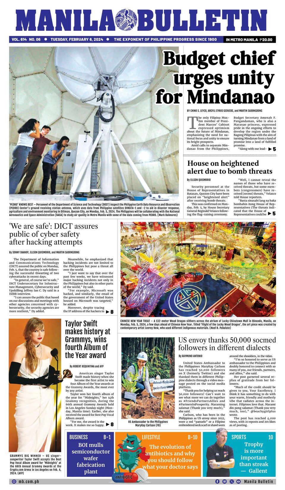 Manila Bulletin February 6, 2024 (Digital) - DiscountMags.com