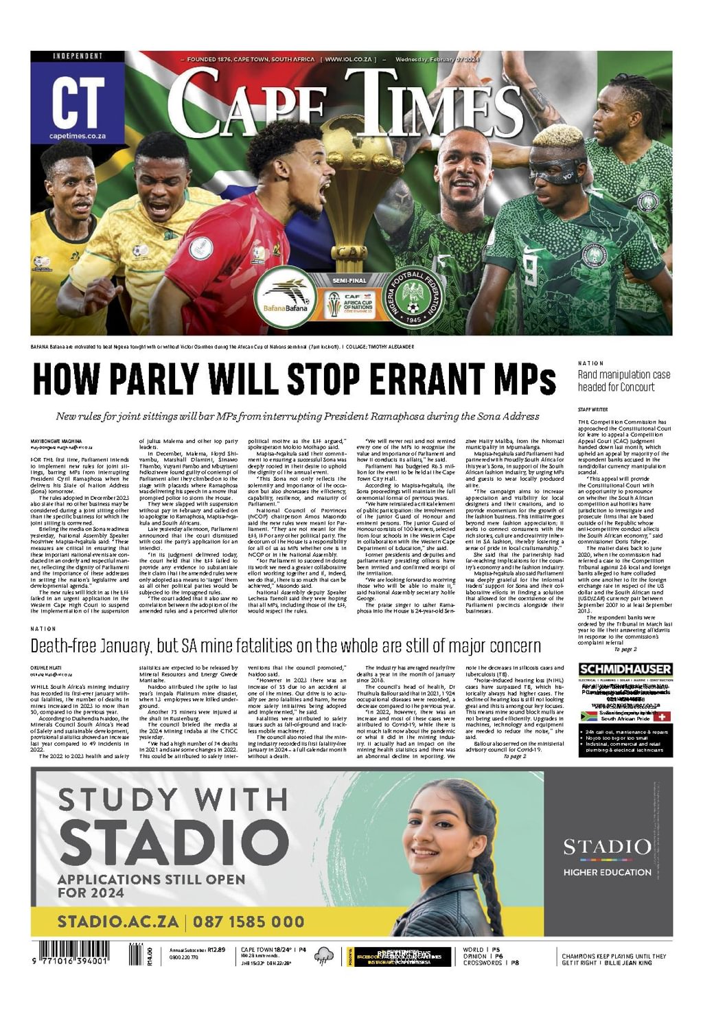 Cape Times 2024 02 07 Digital DiscountMags Com   1314150 Cape Times Cover 2024 February 7 Issue 