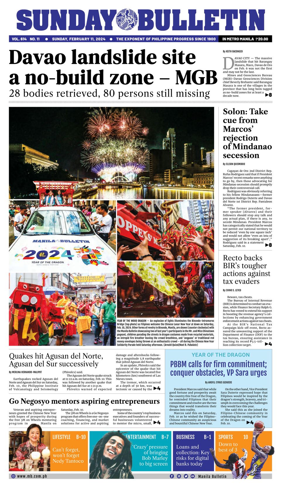 Manila Bulletin February 11, 2024 (Digital) - DiscountMags.com