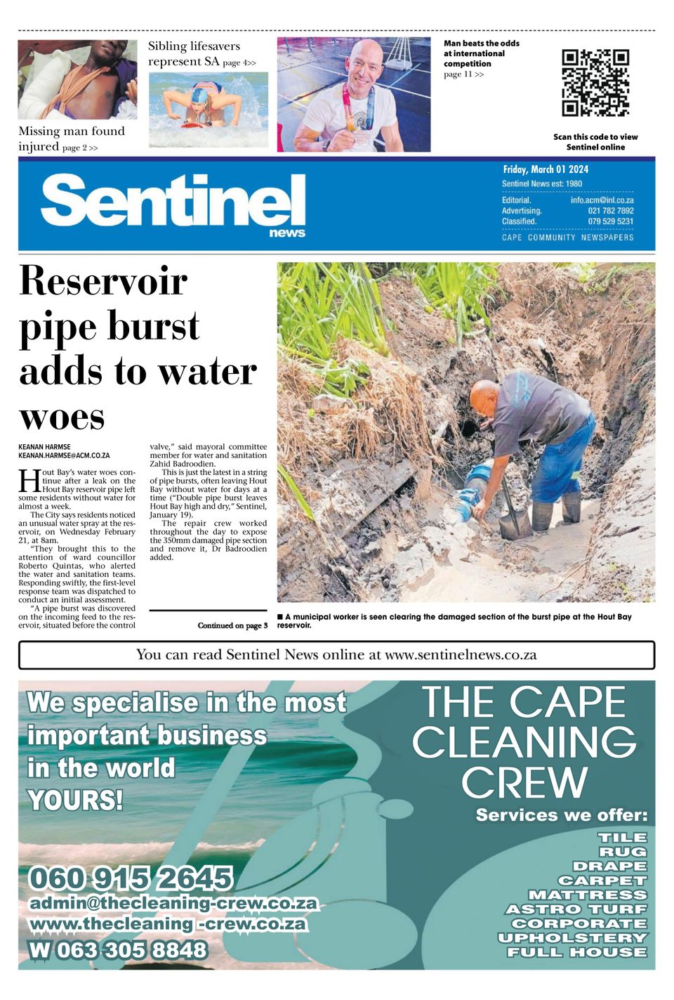 Sentinel News March 01, 2024 (Digital) - DiscountMags.com