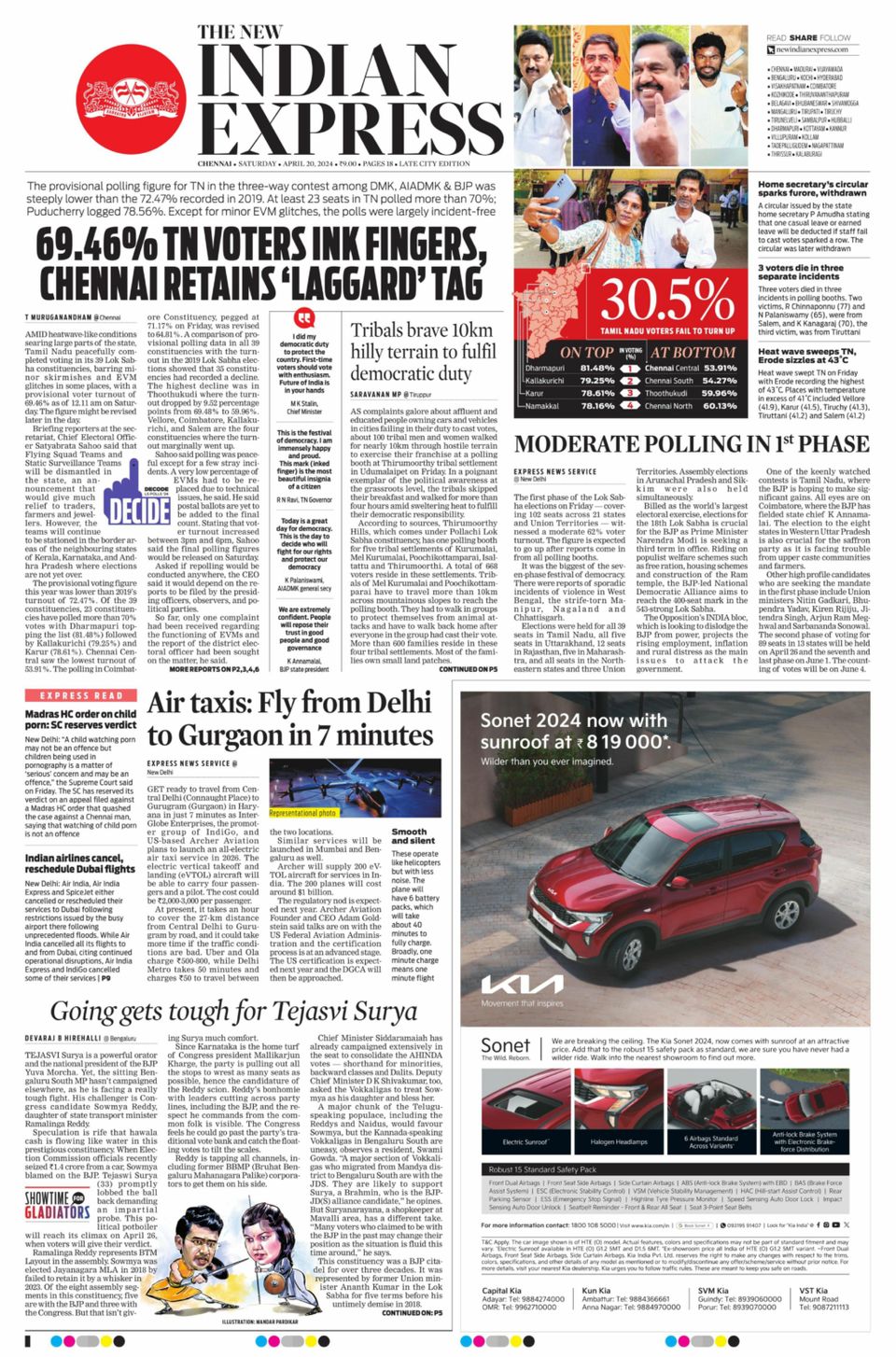 The New Indian Express Chennai April 20, 2024 (Digital) - DiscountMags.com