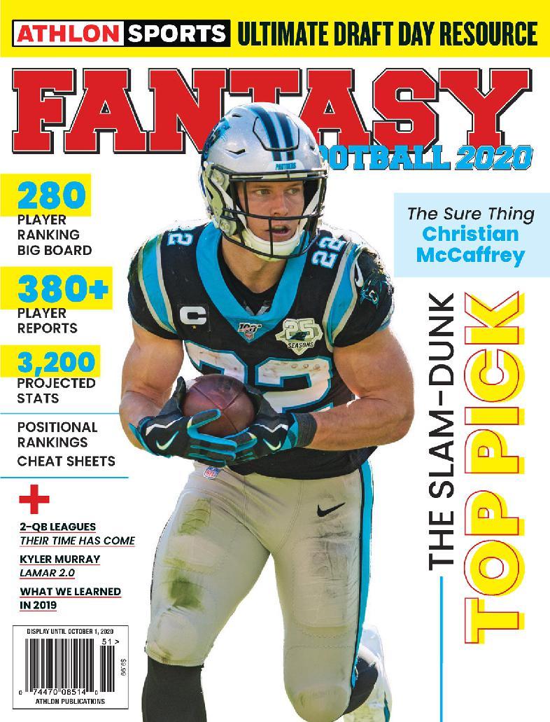 ATHLON SPORTS MAGAZINE - FANTASY 2022 - WHO'S No. 1? - COOPER KUPP OR  DAVANTE ADAMS - CHRISTIAN McCAFFREY OR JONATHAN TAYLOR: Books 