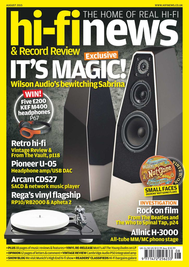 Hi Fi News August 2015 (Digital) - DiscountMags.com