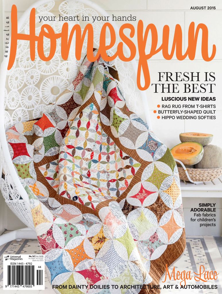 Australian Homespun August 2015 Digital DiscountMags Com   400528 Australian Homespun Cover 2015 August 1 Issue 