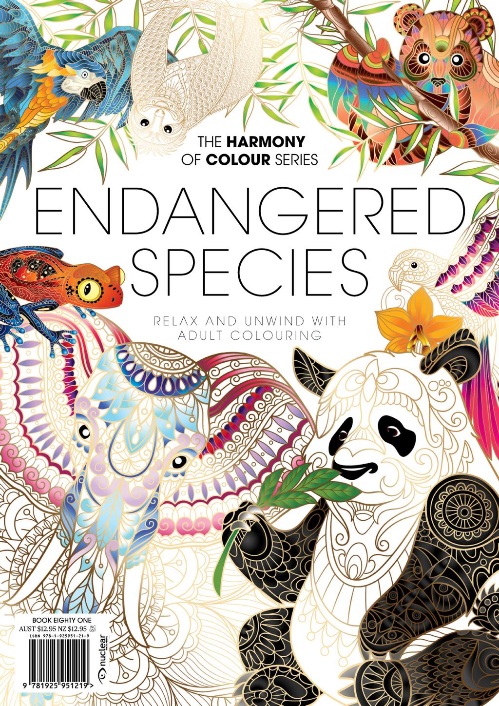 Colouring Book Endangered Species Magazine (Digital)