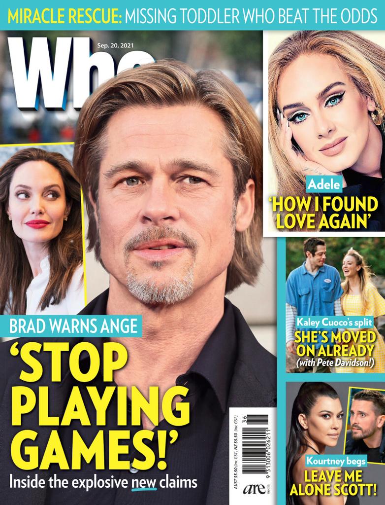 Brioni Brad Pitt 2021 Magazine Ad