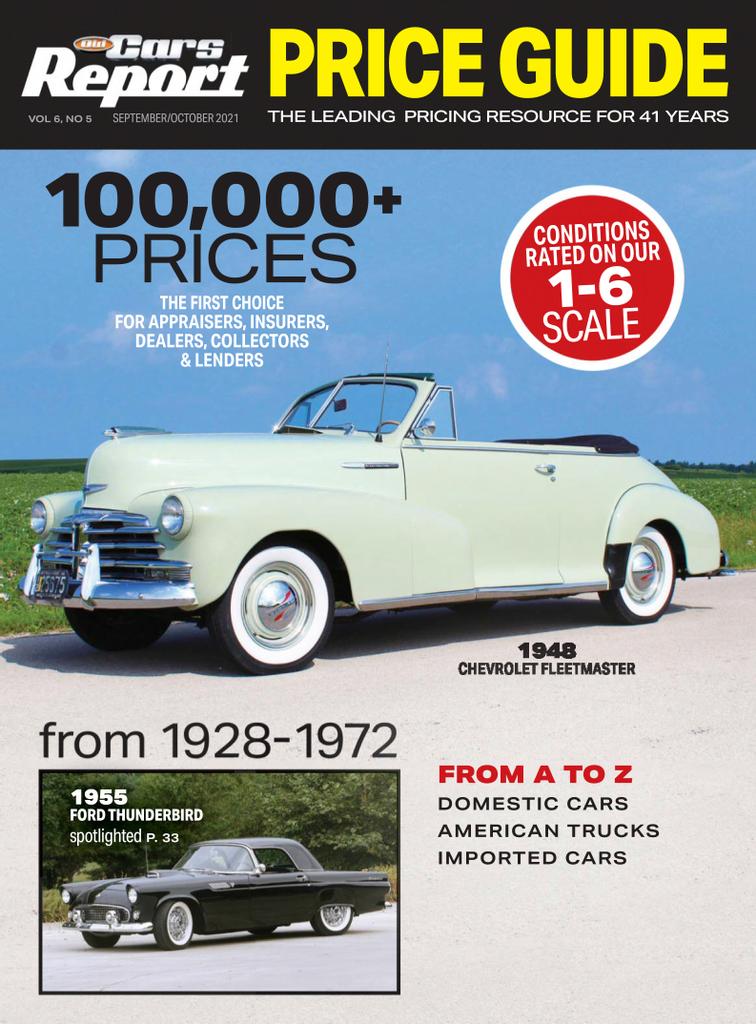 Old Cars Report Price Guide September October 2021 Digital