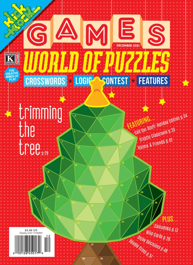 Games World of Puzzles December 2021 Digital DiscountMags