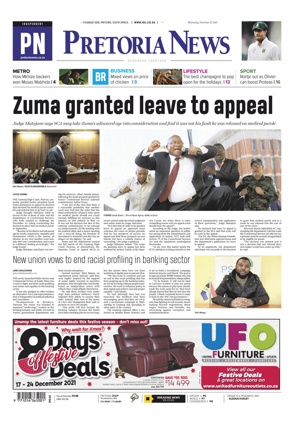 Pretoria News 2021-12-17 (Digital) 