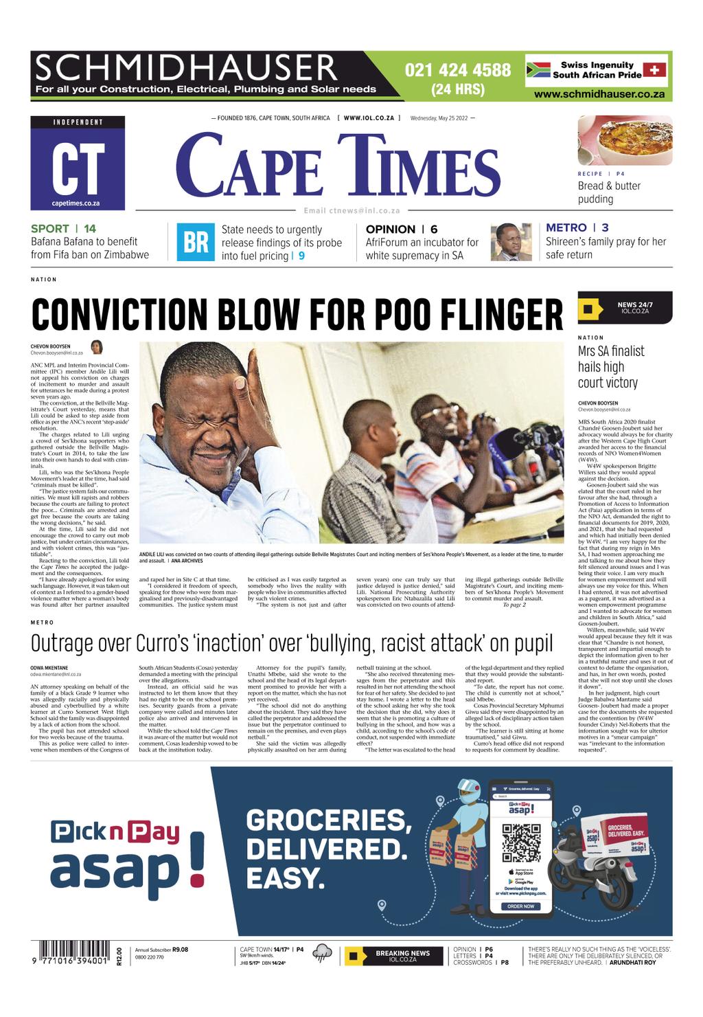 Cape Times 2022-05-25 (Digital) - DiscountMags.com