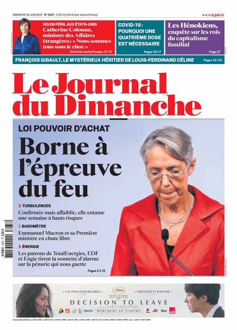 Le Journal du dimanche No. 3937 (Digital) - DiscountMags.com