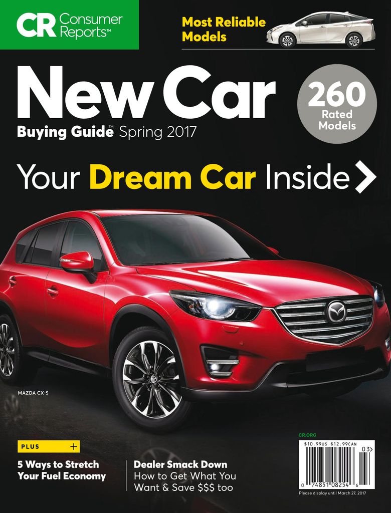 Consumer Reports New Car Buying Guide 2017 Digital